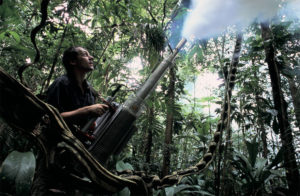 Dr. Jürgen Schmidl bei seiner Arbeit im Regenwald (Bild: privat)