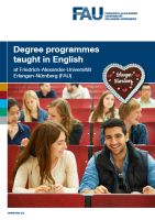 Brochure 'International Master's degree programmes at FAU'