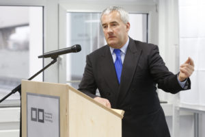 Dr. Ludwig Spaenle, bayerischer Staatsminister für Bildung und Kultus bei der Eröffnung des Nuremberg Campus of Technology (NCT) (Bild: Kurt Fuchs).