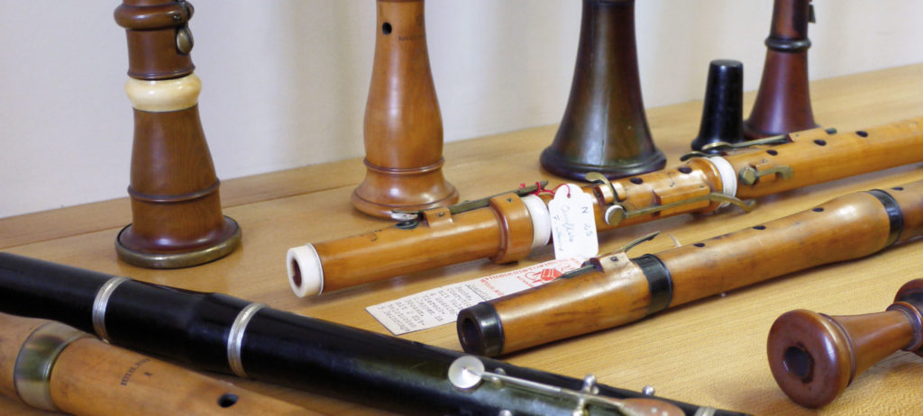 Baroque flutes, oboes and clarinets donated to the collection by Reinhold Neupert and Ulrich Rück (image: Isi Kunath)