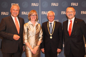 Innenminister Herrmann, Kanzlerin Reichert, Präsident Grüske, Alt-Kanzler Schöck