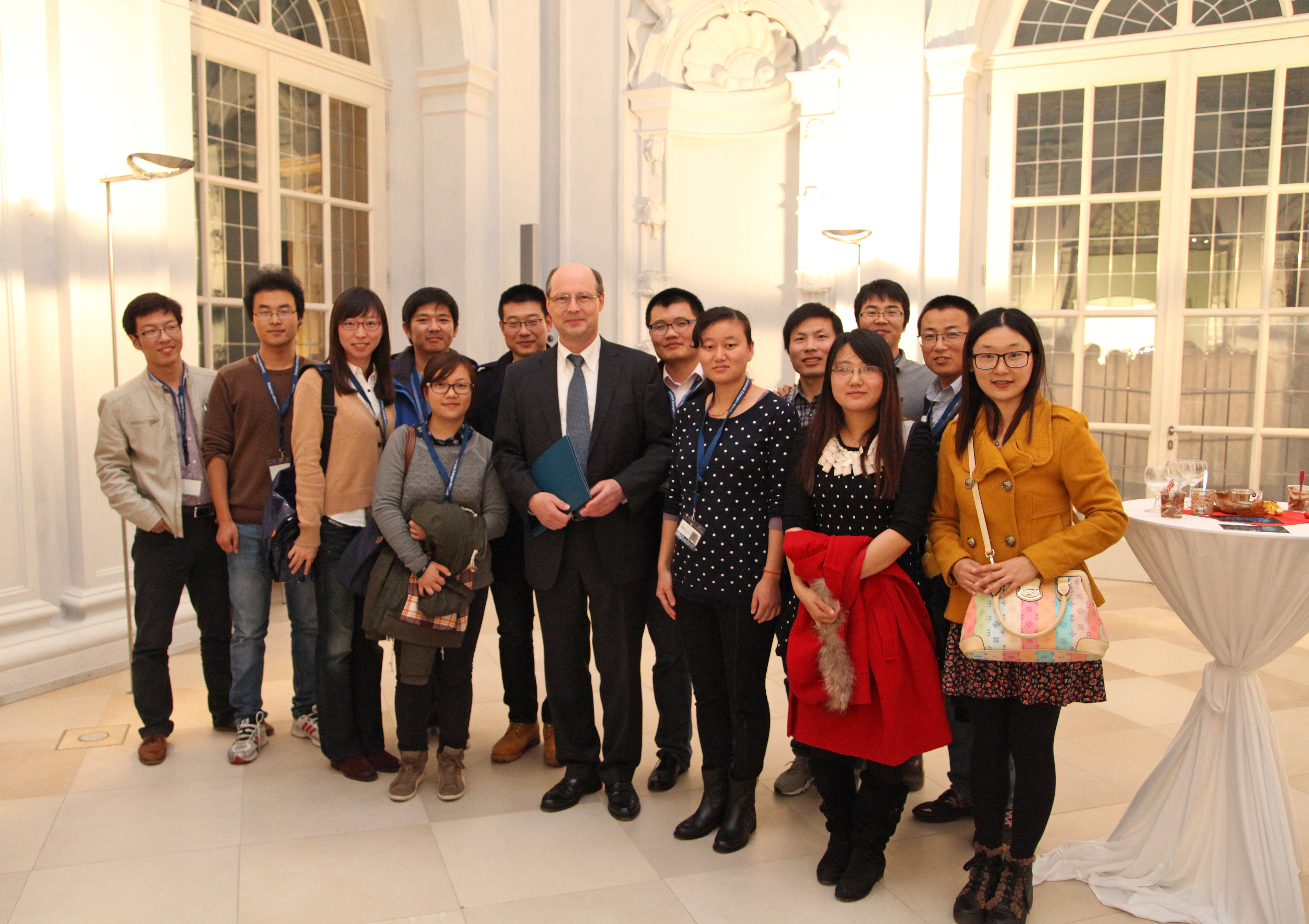 Das Welcome Event am 14. November 2014 in der Erlanger Orangerie. (Bild: Georg Pöhlein)