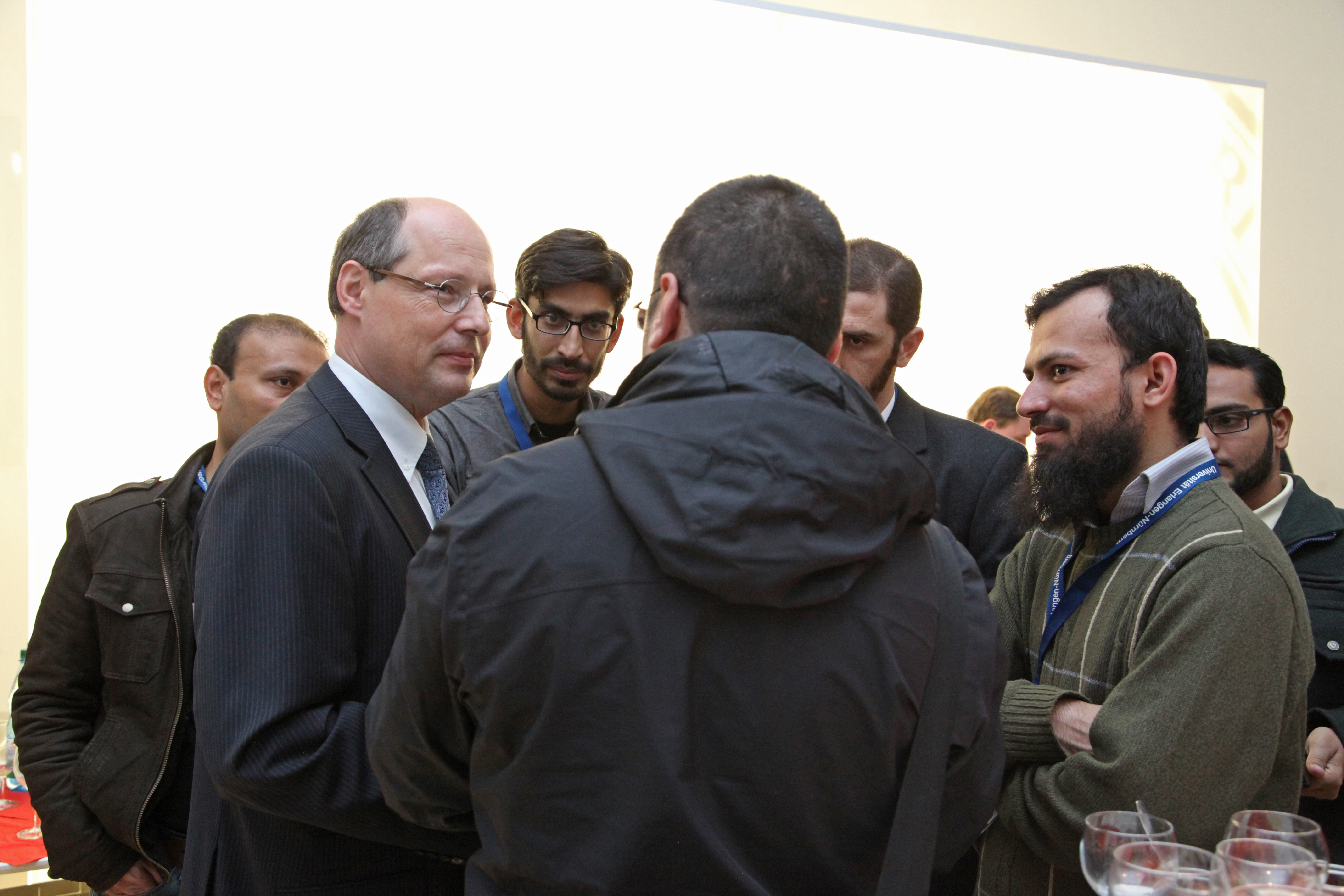 Das Welcome Event am 14. November 2014 in der Erlanger Orangerie. (Bild: Georg Pöhlein)