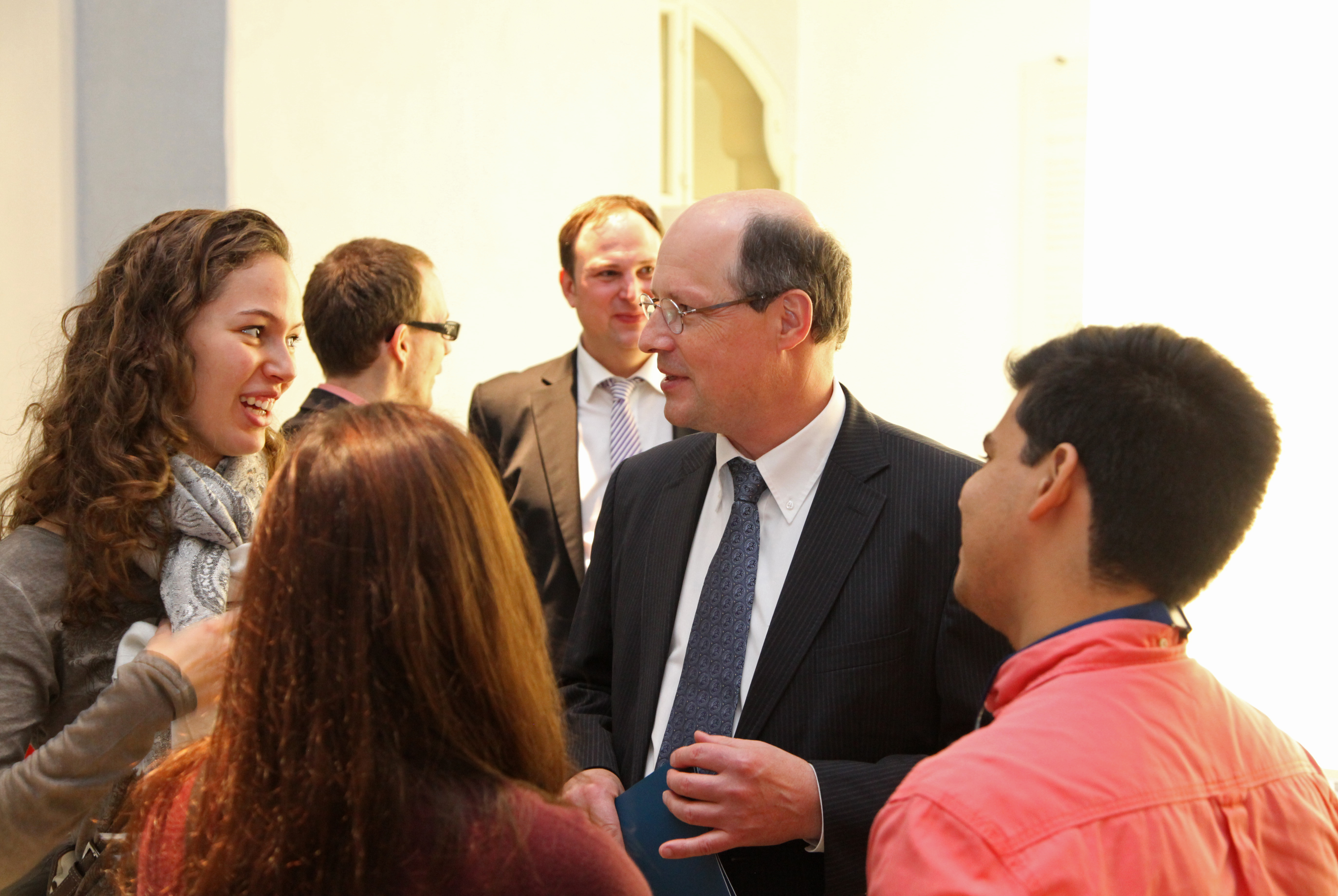 Das Welcome Event am 14. November 2014 in der Erlanger Orangerie. (Bild: Georg Pöhlein)