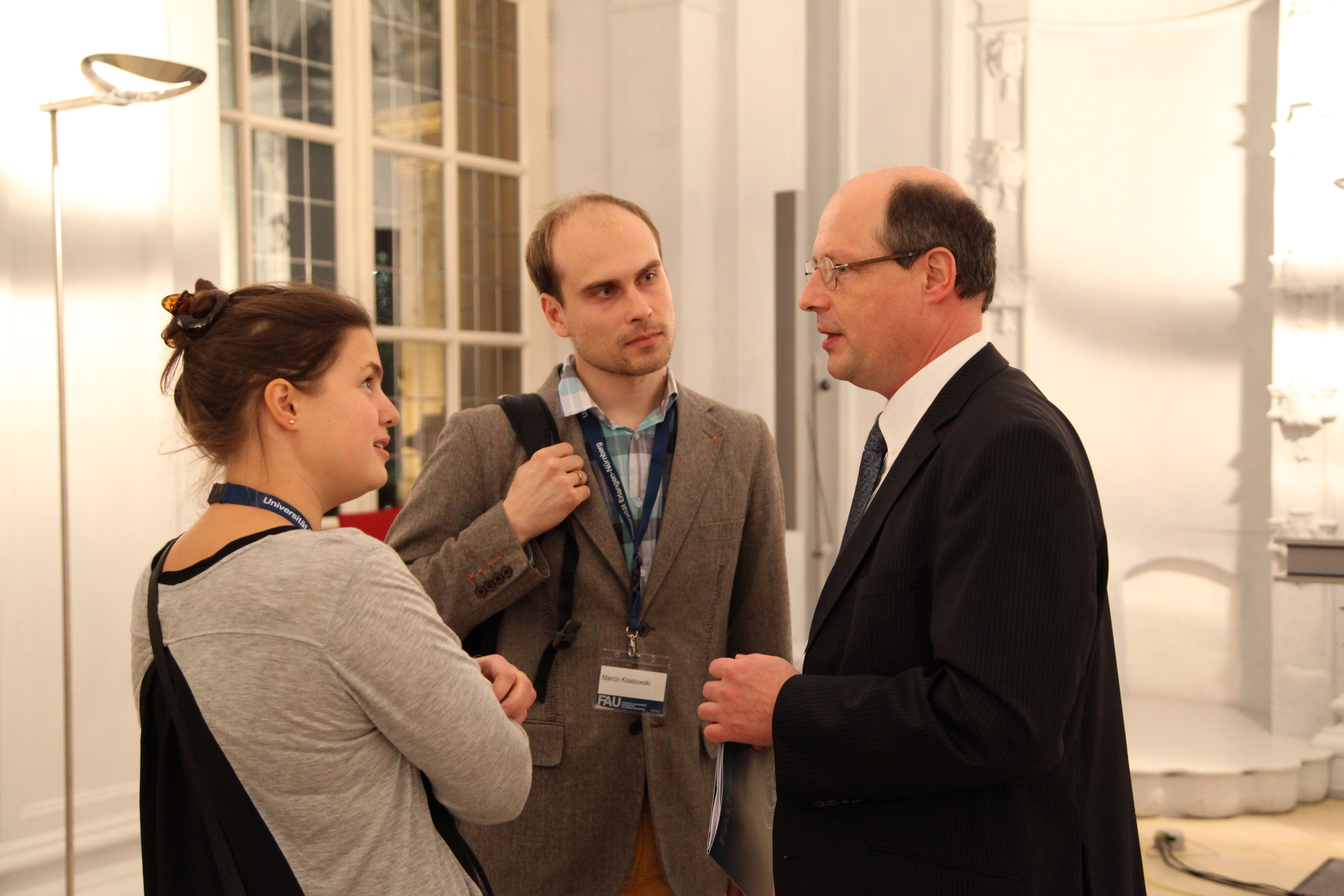 Das Welcome Event am 14. November 2014 in der Erlanger Orangerie. (Bild: Georg Pöhlein)