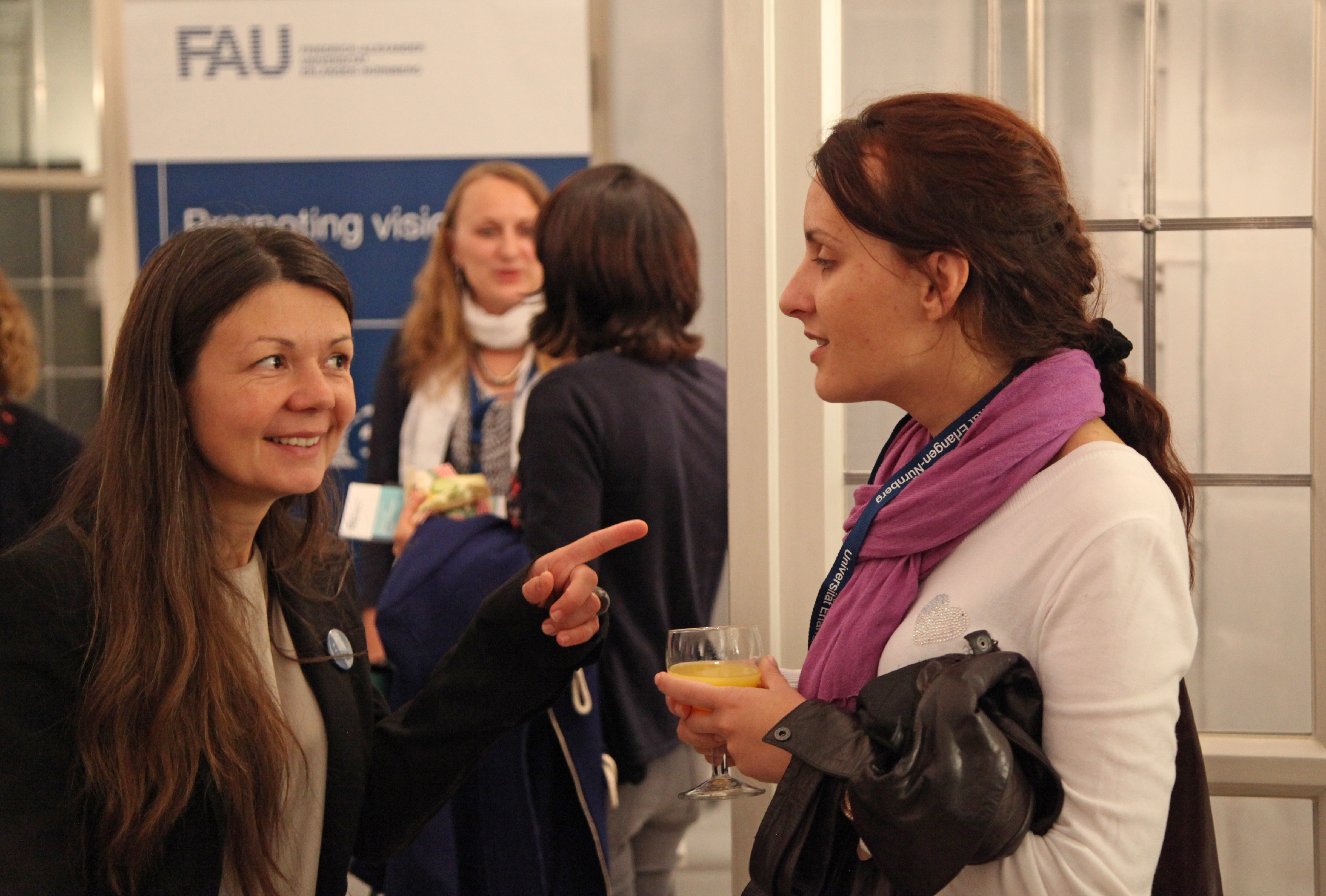 Das Welcome Event am 14. November 2014 in der Erlanger Orangerie. (Bild: Georg Pöhlein)