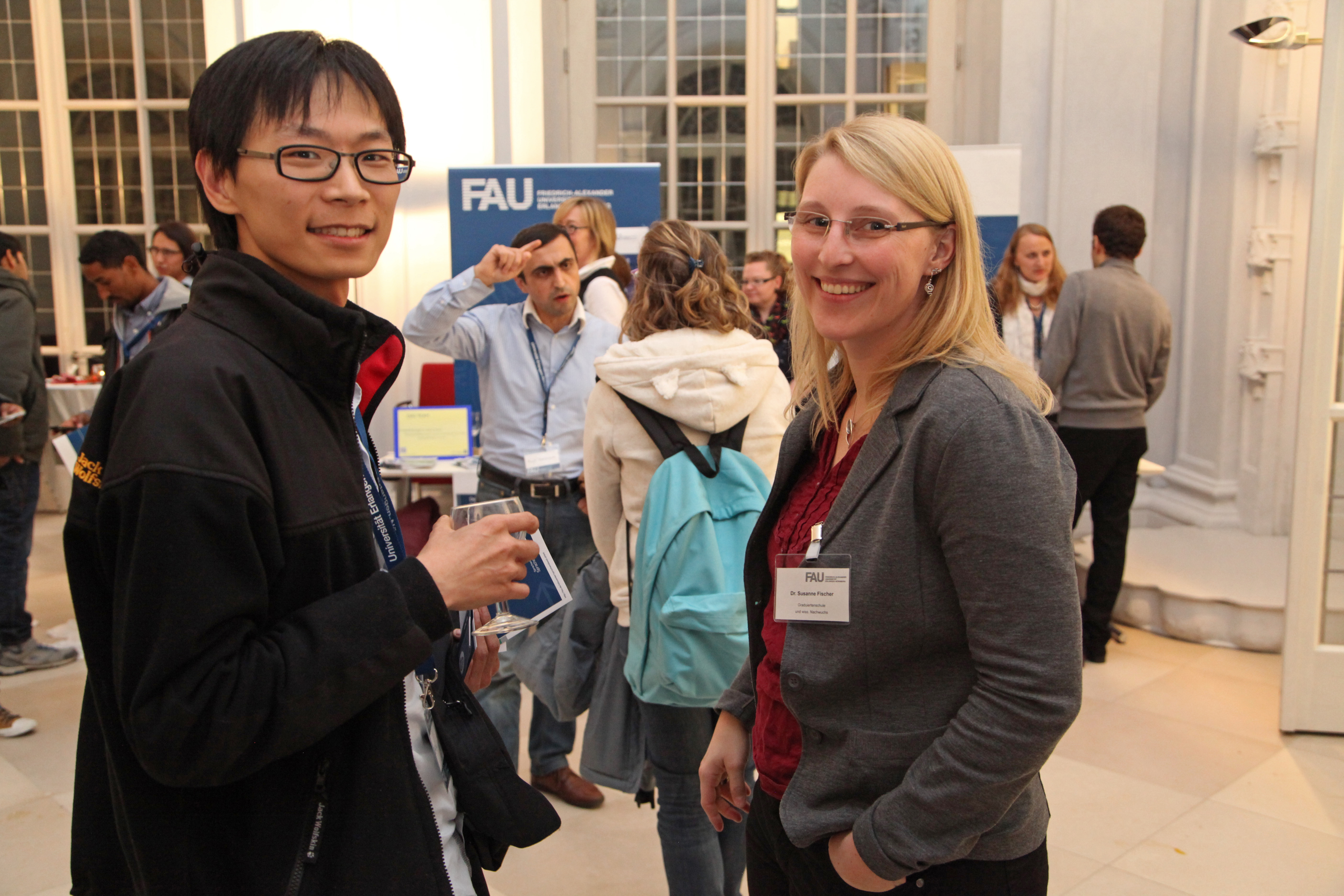 Das Welcome Event am 14. November 2014 in der Erlanger Orangerie. (Bild: Georg Pöhlein)