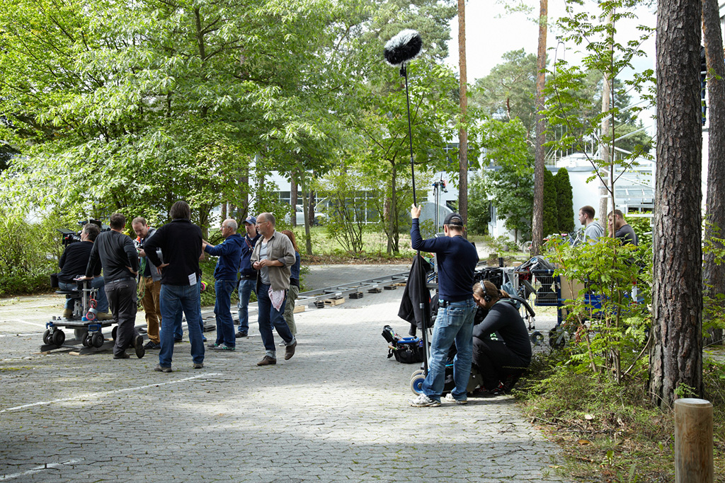 Dreharbeiten für den Franken-Tatort "Der Himmel ist ein Platz auf Erden". (Bild: Bayerischer Rundfunk/Olaf Tiedje)