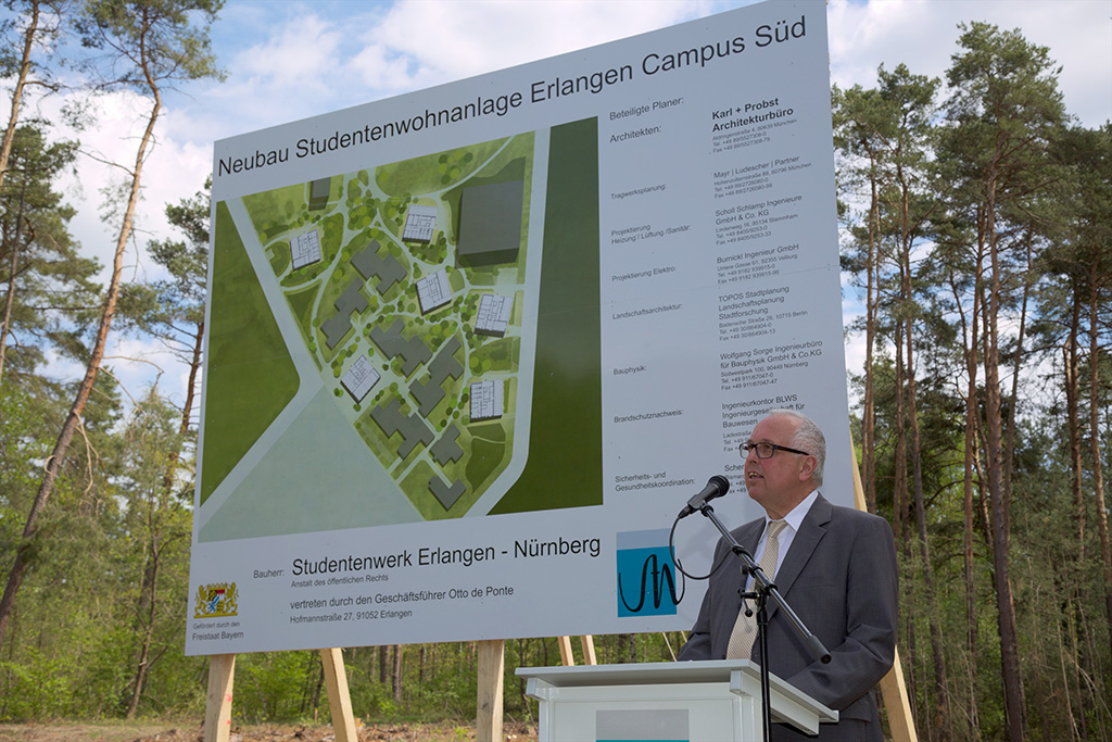 Zum Artikel "Studentenwohnheim-Neubau am Erlanger Südcampus"