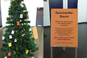 Geschenkebaum-Aktion der Hochschulgemeinden