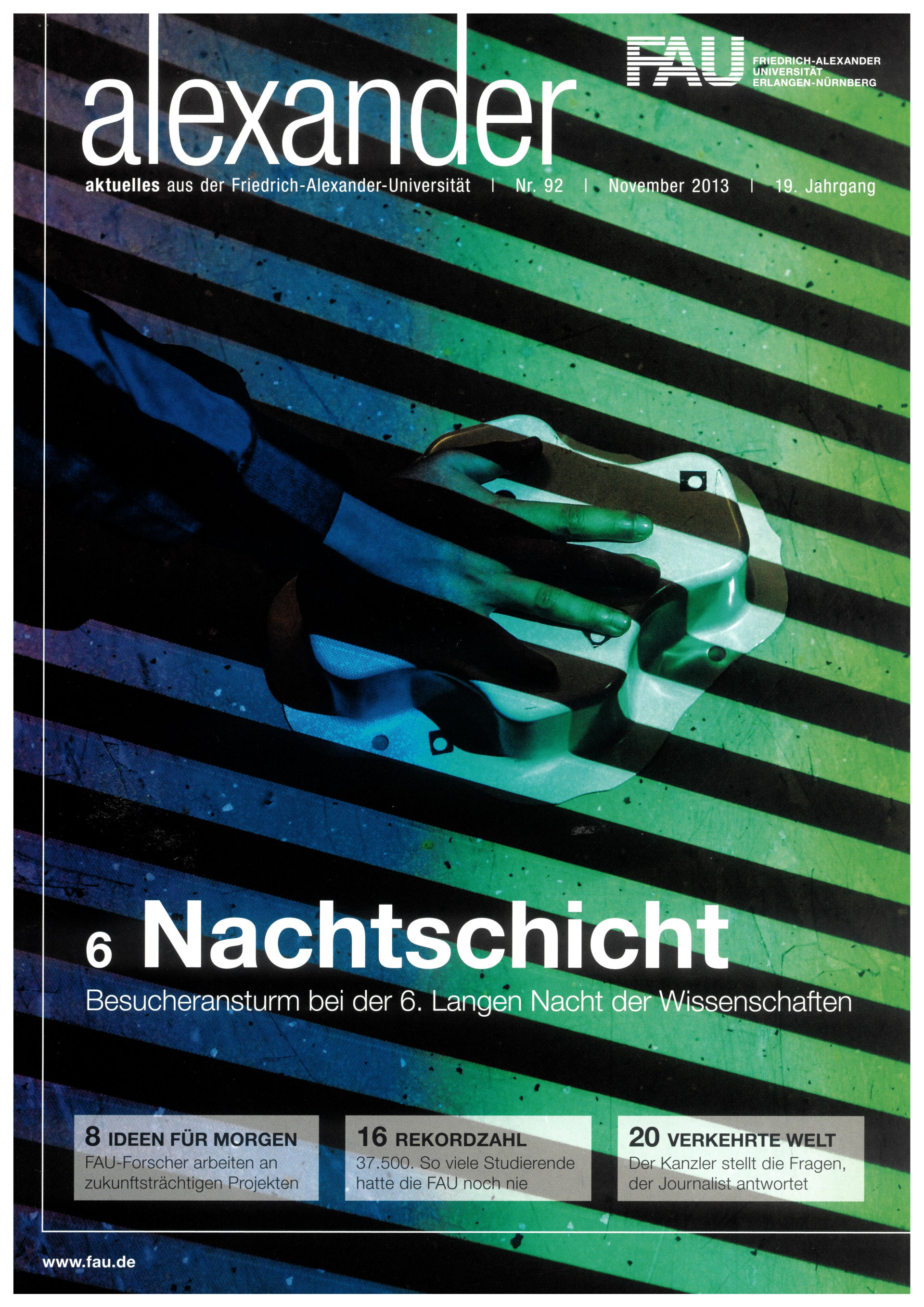 Das Titelblatt des alexander Nr. 92 aus dem Jahr 2013.