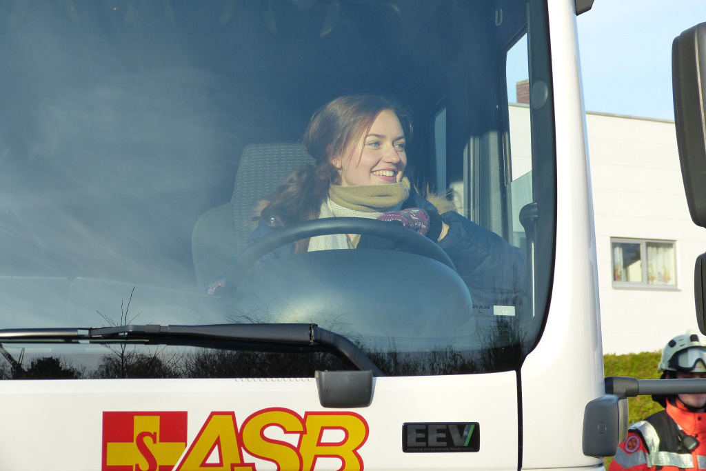 Fährt den GW-SAN: Laura Lacatusu (Bild: Michael Nissen)