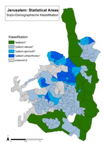 Grafik von Jerusalems Bevölkerungsgruppen