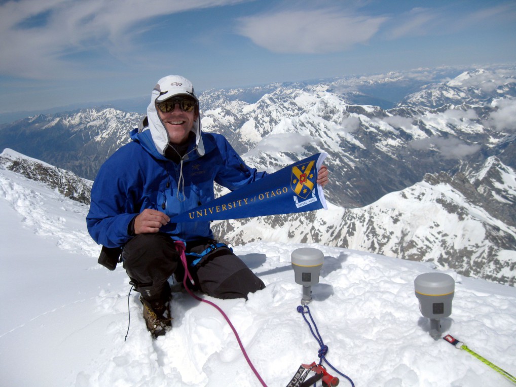 Nicolas Cullen auf dem Mount Cook
