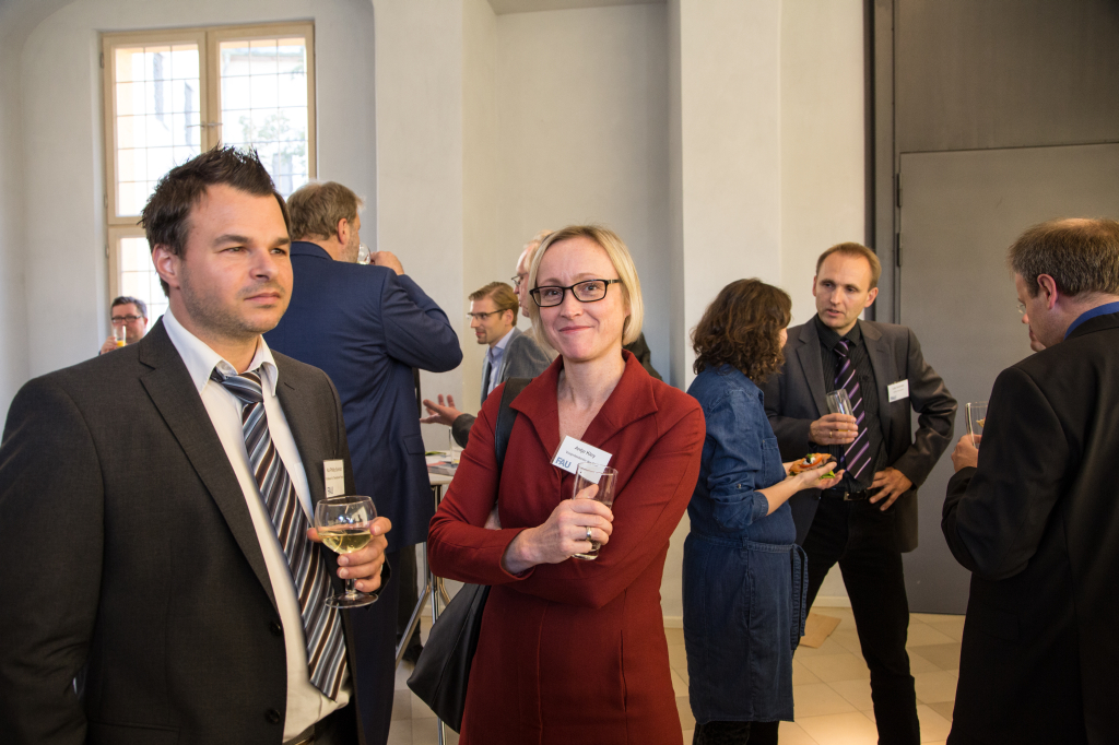 Neuberufenenempfang 2016: Prof. Dr. Kai Phillip Schmidt, Prof. Dr. Antje Kley (Bild: FAU/Georg Pöhlein)