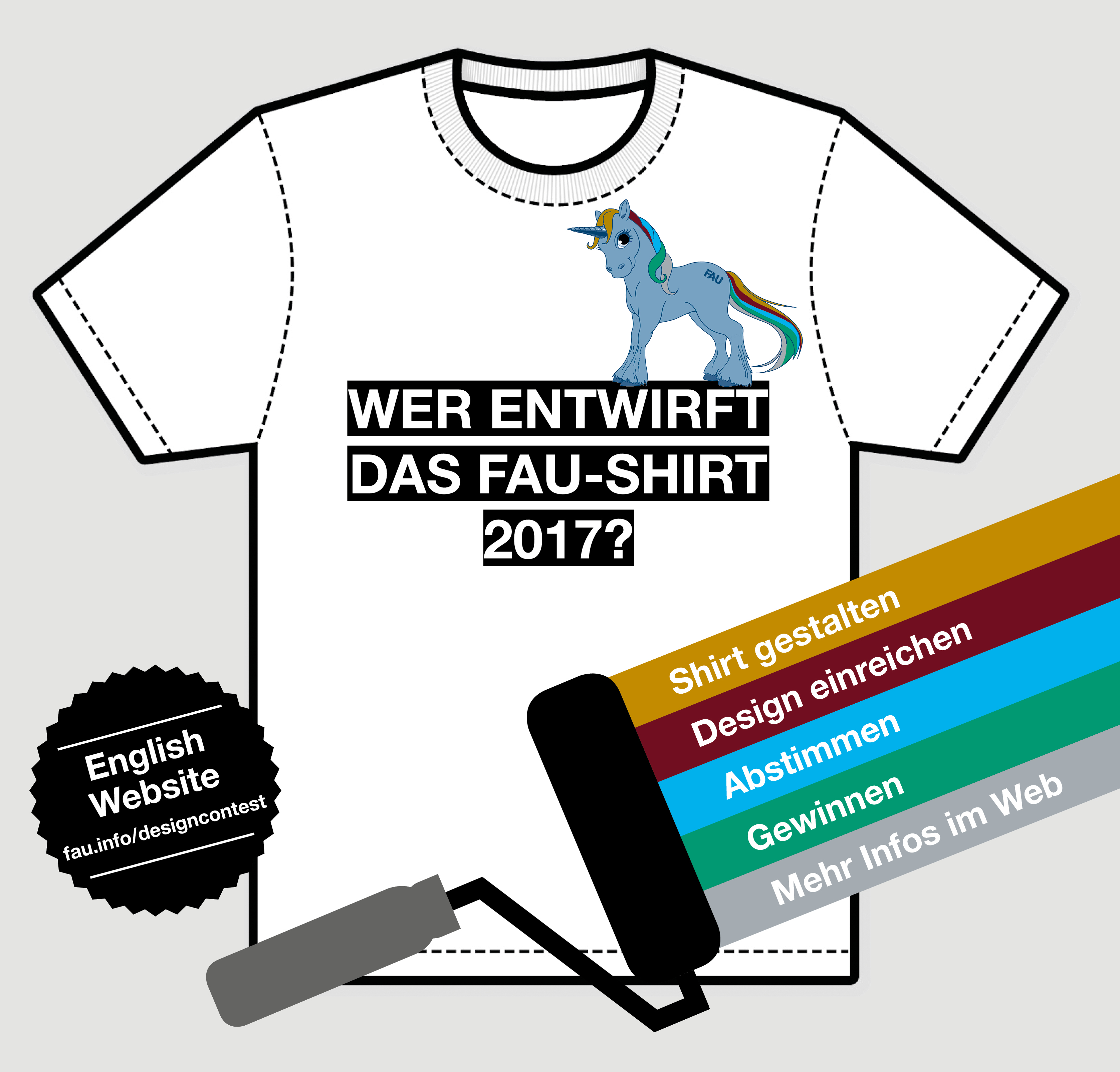 Zum Artikel "Wer entwirft das FAU-Shirt 2017?"