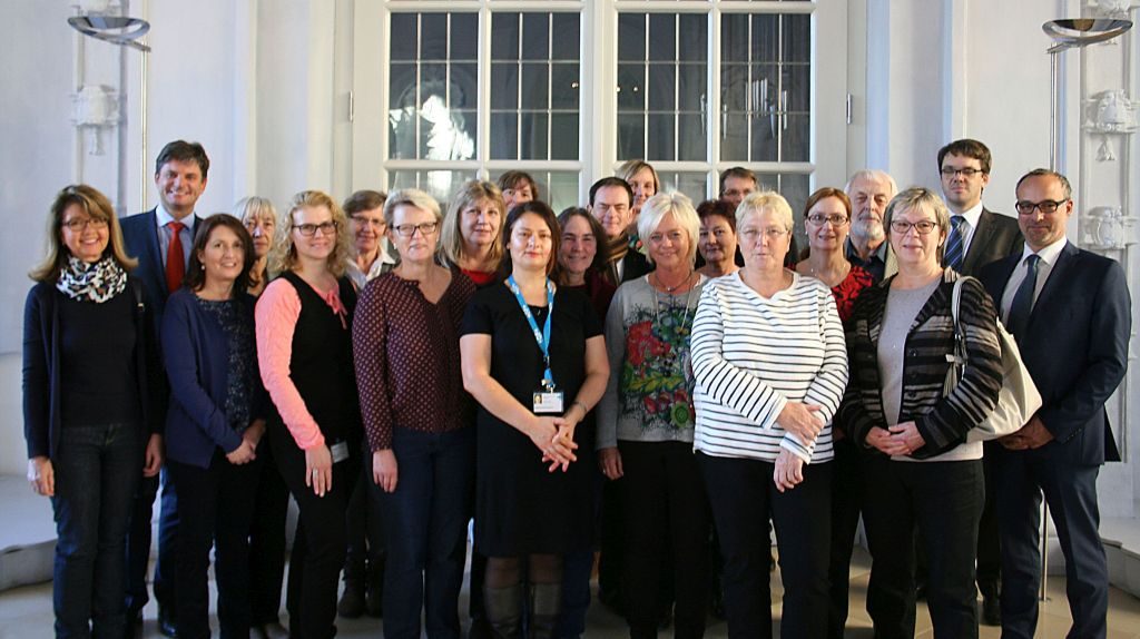 Gruppenfoto Dienstjubilare Uniklinik Erlangen