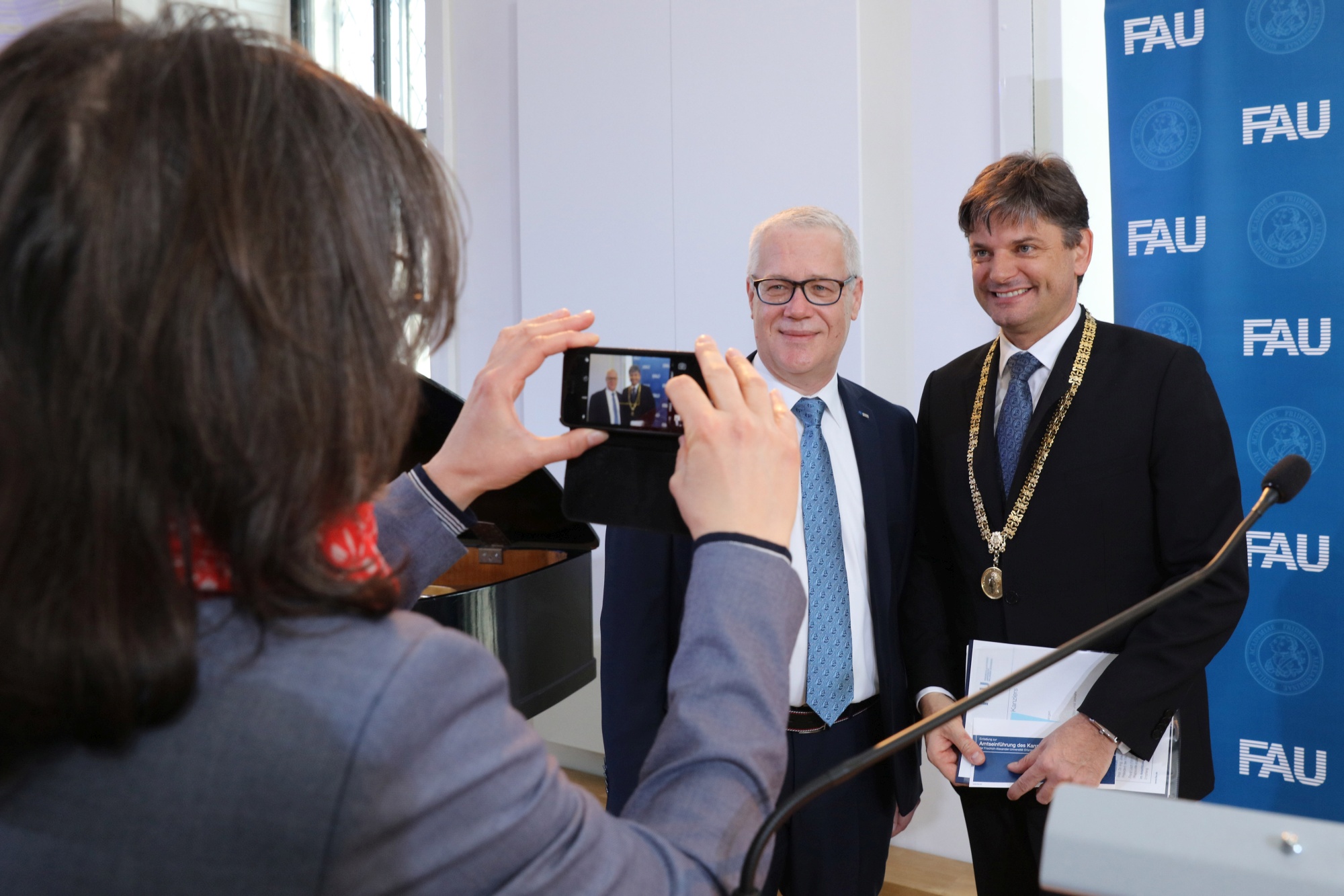 Impressionen von der Amtseinführung des neuen Kanzler der FAU, Christian Zens. (Bild: FAU/Kurt Fuchs)