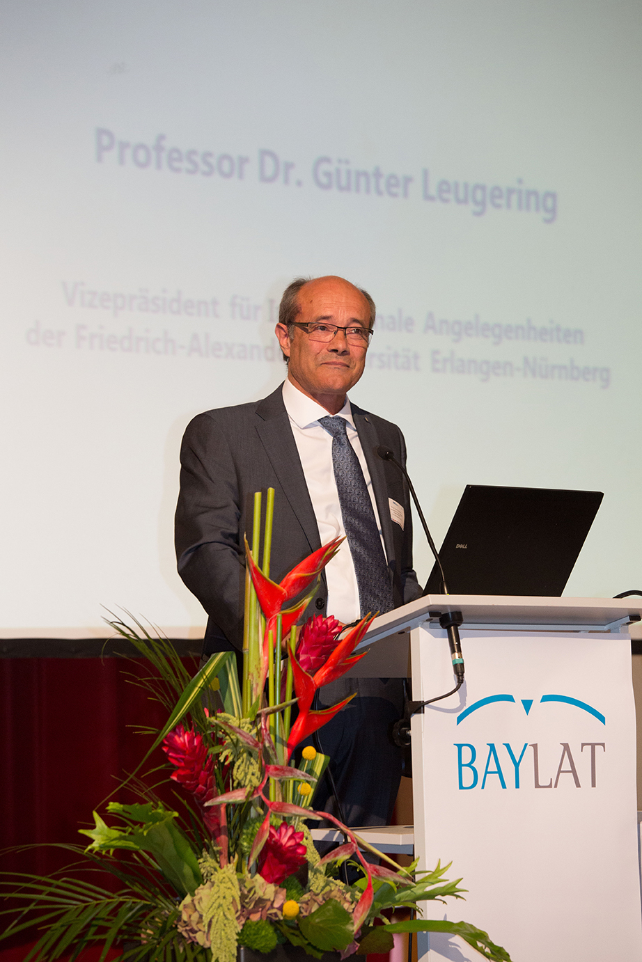 10-jähriges BAYLAT-Jubiläum - 10-jähriges BAYLAT-JubiläumProf. Dr. Günter Leugering, Vizepräsident für Internationale Angelegenheiten der FAU (Bild: Geog Pöhlein)