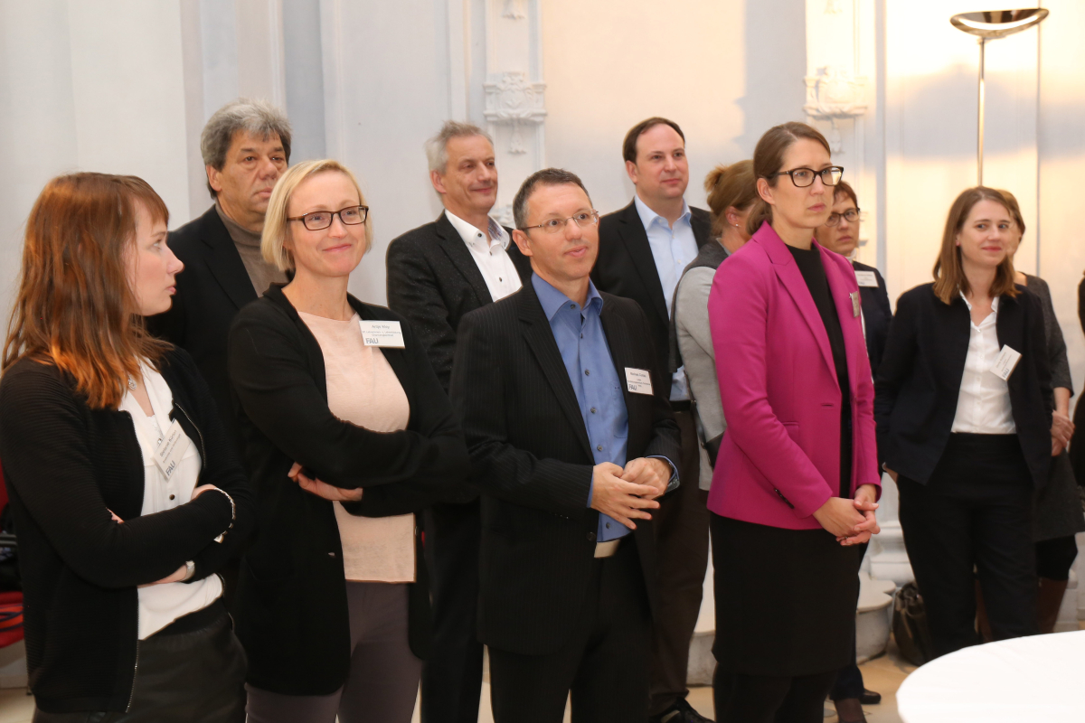 Empfang für neuberufene Professorinnen und Professoren an der Friedrich-Alexander-Universität Erlangen-Nürnberg (FAU) am 2. November 2017 in der Orangerie in Erlangen. (Bild: FAU/Kurt Fuchs)