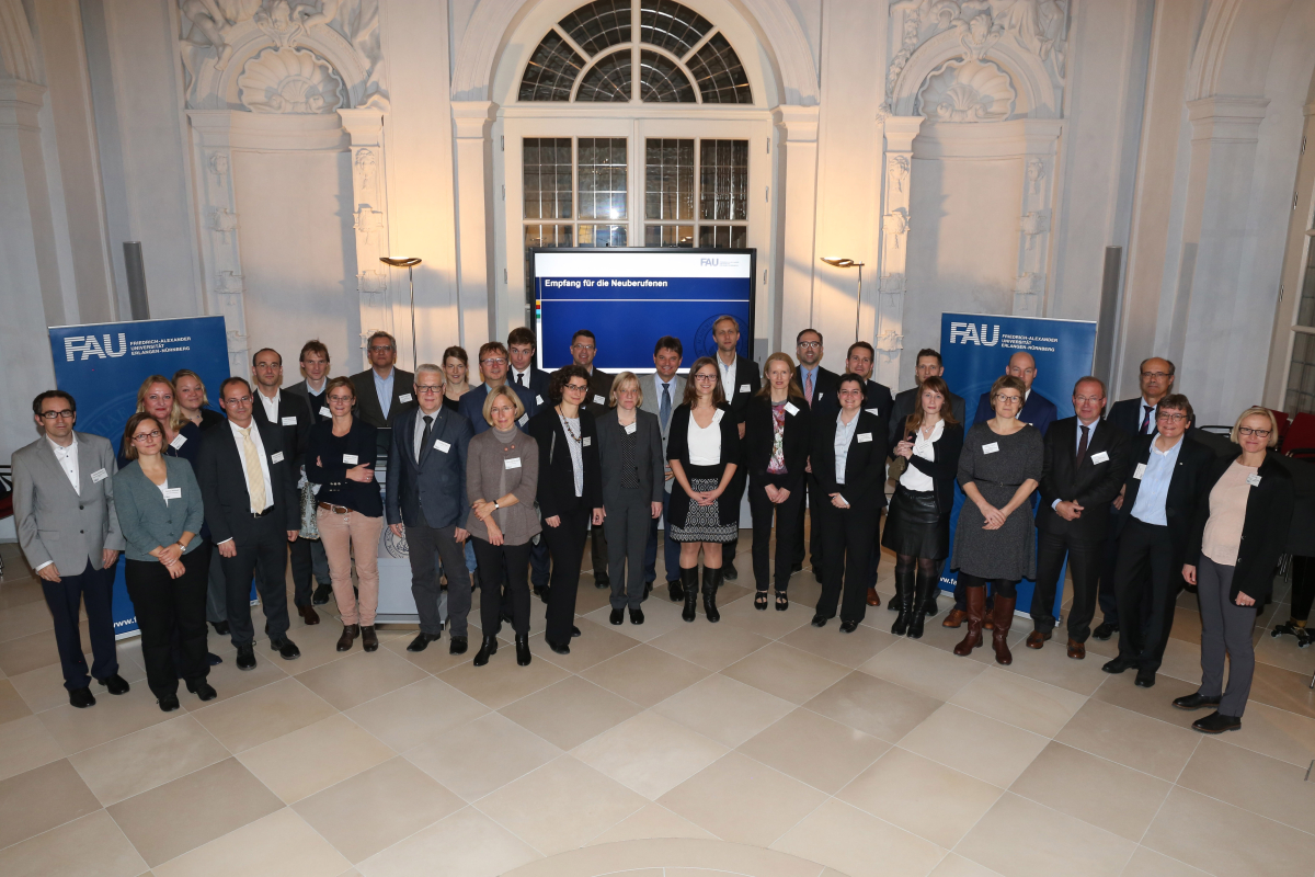 Empfang für neuberufene Professorinnen und Professoren an der Friedrich-Alexander-Universität Erlangen-Nürnberg (FAU) am 2. November 2017 in der Orangerie in Erlangen. (Bild: FAU/Kurt Fuchs)