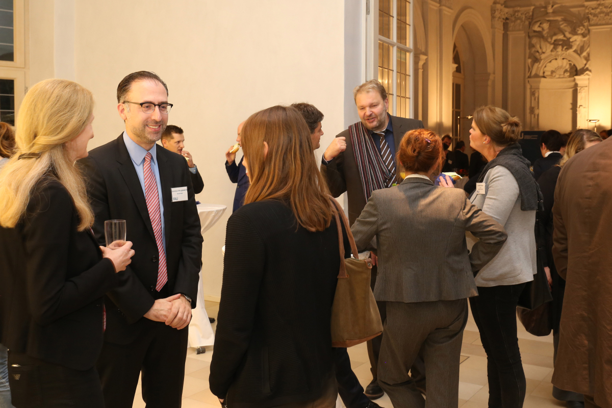 Empfang für neuberufene Professorinnen und Professoren an der Friedrich-Alexander-Universität Erlangen-Nürnberg (FAU) am 2. November 2017 in der Orangerie in Erlangen. (Bild: FAU/Kurt Fuchs)