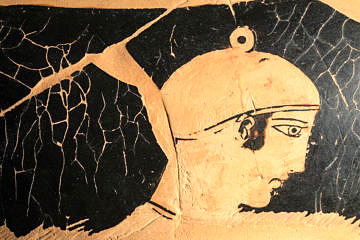 Detailaufnahme griechischer Keramik