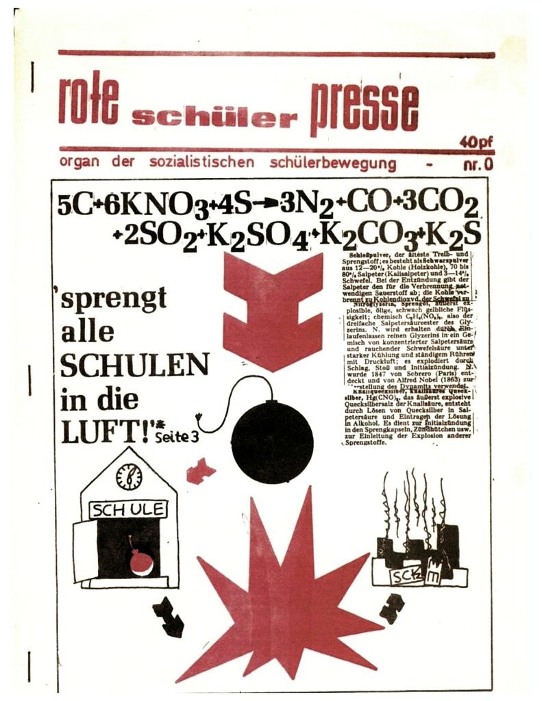 Deckblatt Schülerzeitung