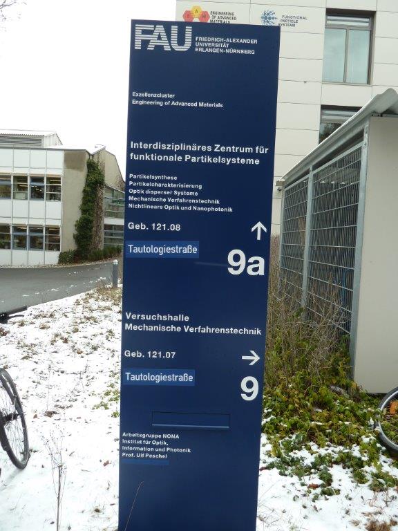 Auch Tafeln an der Uni wurden mit bedacht. (Bild: FAU/LFT)