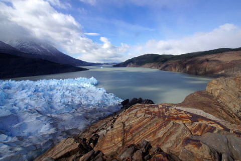 Grey-Gletscher im Südpatagonischen Eisfeld in Chile