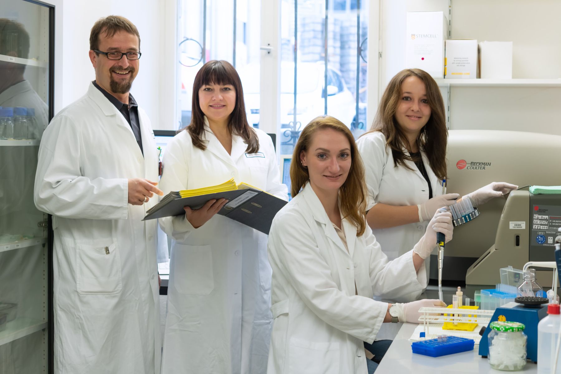 Group of researchers in laboratory