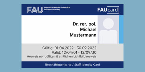 Zur Seite: Die FAUcard für Bedienstete