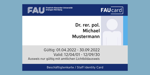 Zur Seite: Die FAUcard für Bedienstete