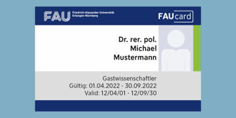 Zur Seite: Die FAUcard für weitere an der FAU tätige Personen und Gäste