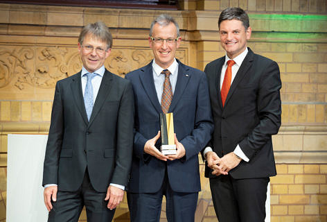 Hans-Christian Pape, Enrique Zuazua und Joachim Hornegger.