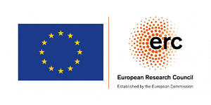 Logo ERC mit EU-Fahne