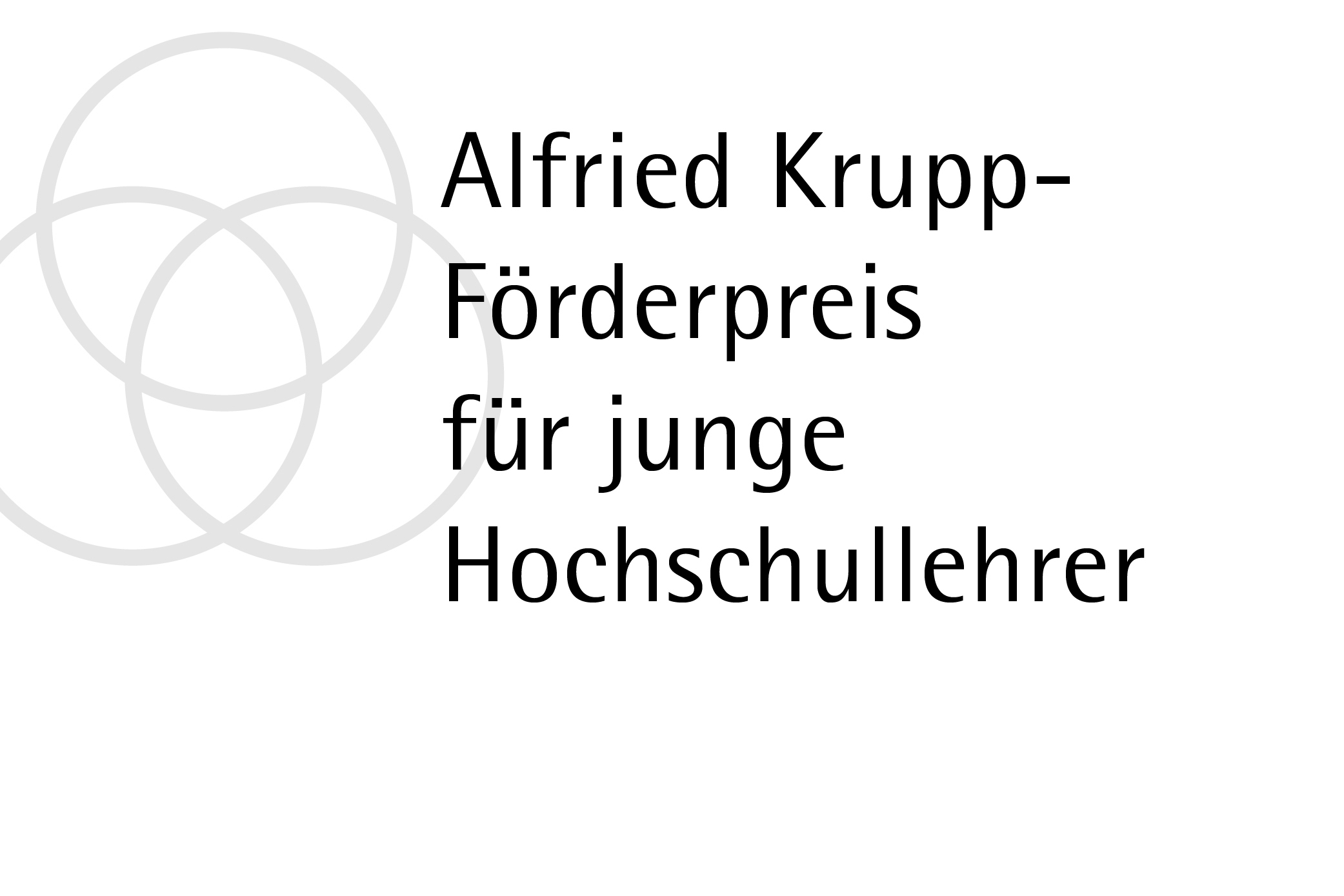 Zur Seite: Alfried-Krupp-Förderpreis