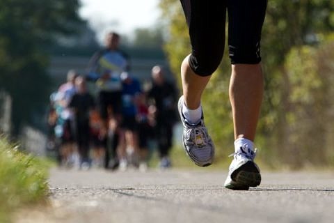 Jogger im Freien