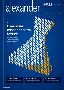 Cover des FAU-Magazins alexander