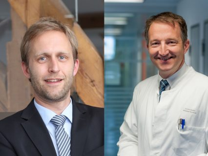 FAU-Informatiker Prof. Dr. Björn Eskofier und FAU-Neurologe Prof. Dr. Jochen Klucken