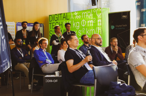 Das große Finale der FAU Sandbox 2019 fand im Rahmen des Digital Tech Summit in Nürnberg statt. (Bild: Melanie Viebahn)