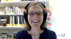 Dr. Ruth Stadler in a video conference