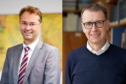 Prof. Dr. Klaus Überla und Prof. Dr. Christian Bogdan