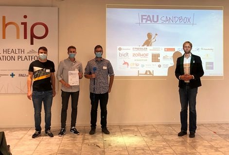 FAU Sandbox Gruppenfoto der Abschlusspitches 2020