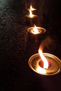 Luciafest-Öllichter