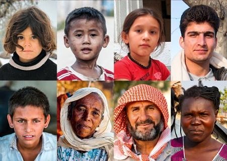 Porträts Flüchtlinge