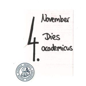 4. November Dies academicus