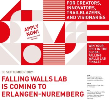 Poster Falling Walls Lab 2021: Aufruf zur Bewerbung