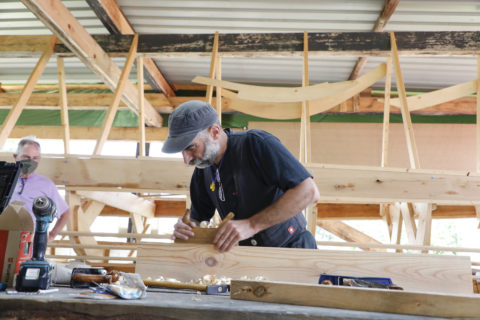 Workshop "Römisches Handwerk und Römischer Schiffbau". (Bild: FAU/Giulia Iannicelli)