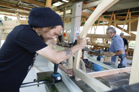 Workshop "Römisches Handwerk und Römischer Schiffbau". (Bild: FAU/Giulia Iannicelli)